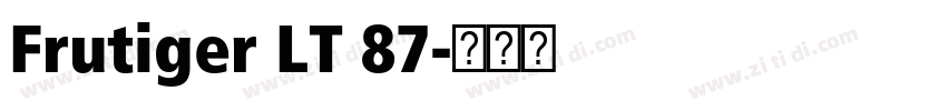 Frutiger LT 87字体转换
